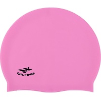 Шапочка для плавания силиконовая взрослая (розовая) E41564